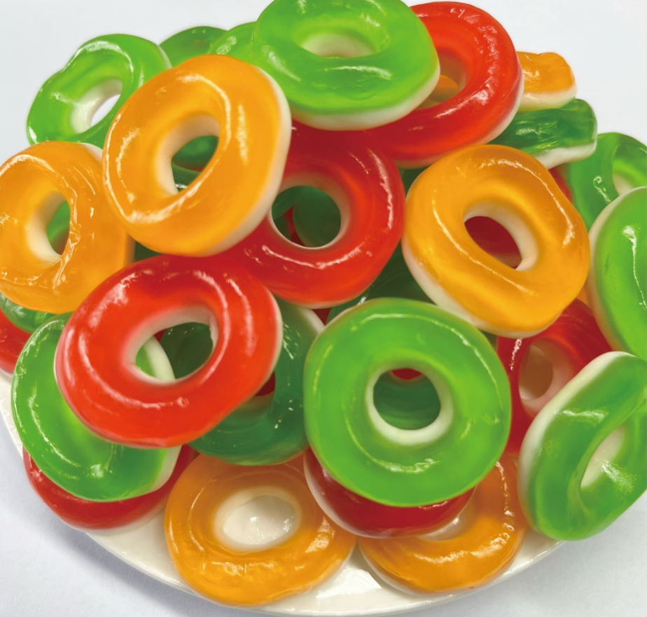 Multi-shaped gummy candies